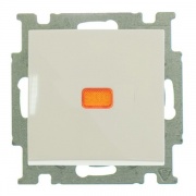 Выключатель кнопочный с подсветкой  ABB Basic 55 слоновая кость (2026 UCN-92)
