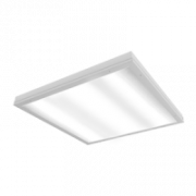 Светодиодный светильник "ВАРТОН" медицинский накладной 595*595*55мм с защитным силикатным стеклом 36 ВТ 6500К класс защиты IP54