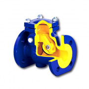 Клапан обратный поворотный Zetkama 302A - Ду300 (ф/ф, PN16, Tmax 300°C, исполнение №01)