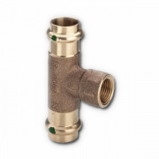 Тройник с переходом на внутреннюю резьбу Viega G3 Sanpress 2217.2 - 35 x 1"