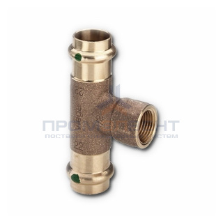 Тройник с переходом на внутреннюю резьбу Viega G3 Sanpress 2217.2 - 42 x 1"