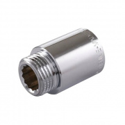 Удлинитель резьбовой Tiemme 1530C - 1/2", длина 40 мм (НР/ВР, латунь хромированная)