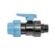 Кран шаровой с переходом на наружную резьбу UNIDELTA 1072 - 40 x 1"1/4 (винтовой, для труб ПНД)