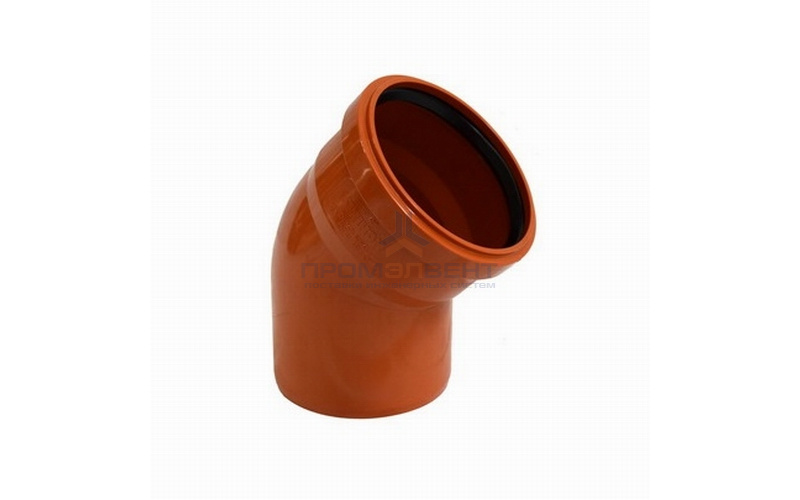 Отвод 45° для наружной канализации СИНИКОН UNIVERSAL - 110