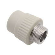 Переход на наружную резьбу FV-Plast - 16 x 1/2" (для полипропиленовых труб, цвет серый)