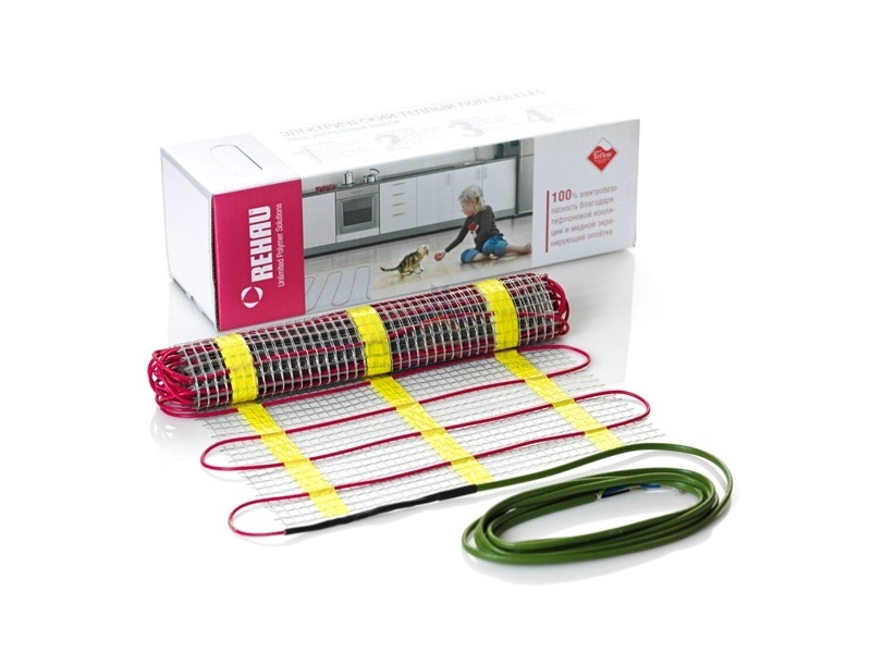 Нагревательный двужильный мат REHAU SOLELEC TM-V 160  800W (0,5х10м) 5m2