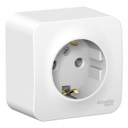 Розетка с заземлением без шторок Blanca Schneider Electric 16А 250В белая изол.пластина