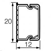 Мини кабель-канал 20x12мм Legrand METRA (кабельный короб)