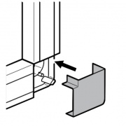 Плоский угол 40x16мм Legrand METRA