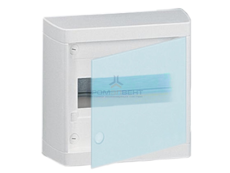 Щит Legrand Nedbox накладной на 8 модулей с шинами N+PE с прозрачной дверью